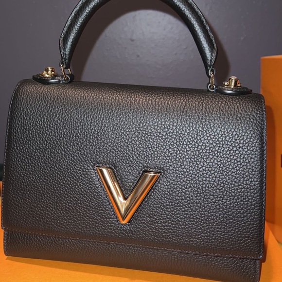 Womens Louie Vuitton twist purse black/purple - Picture 4 of 6